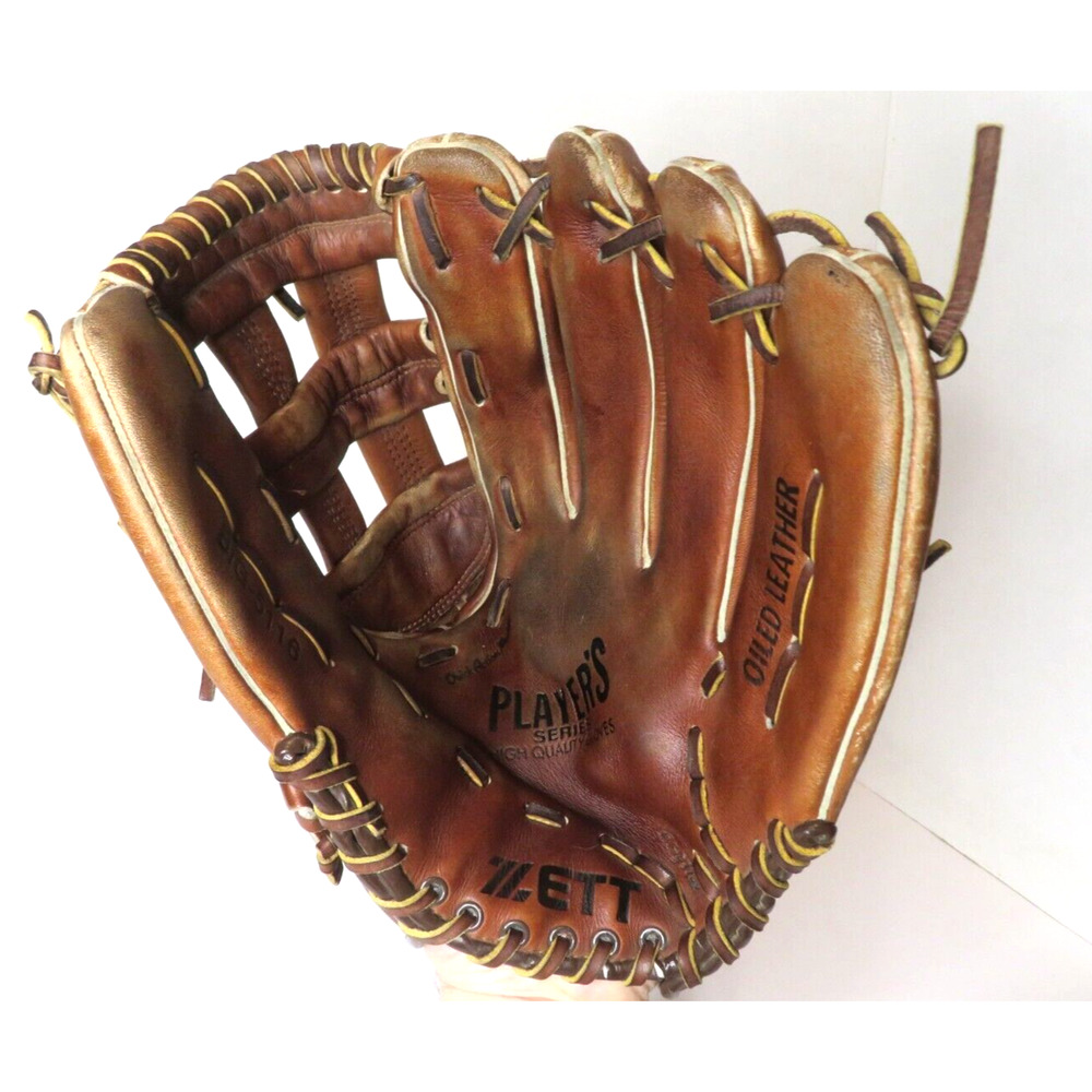 ZETT BIG 5116 RHT 14" Baseball Glove Players Series Oiled Leather Brown